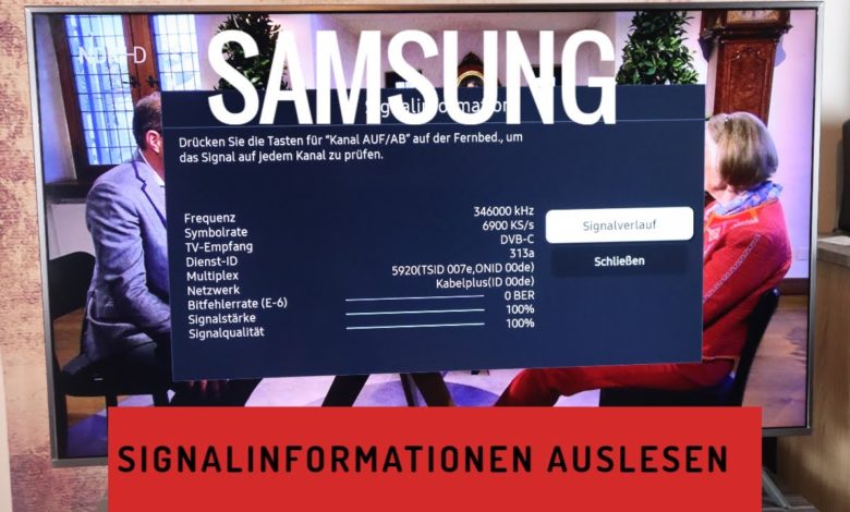 Samsung TV Signalinformationen auslesen Samsung TV Signalinformationen auslesen