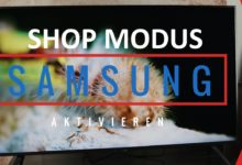 Samsung TV Shop Modus aktivierendeaktivieren