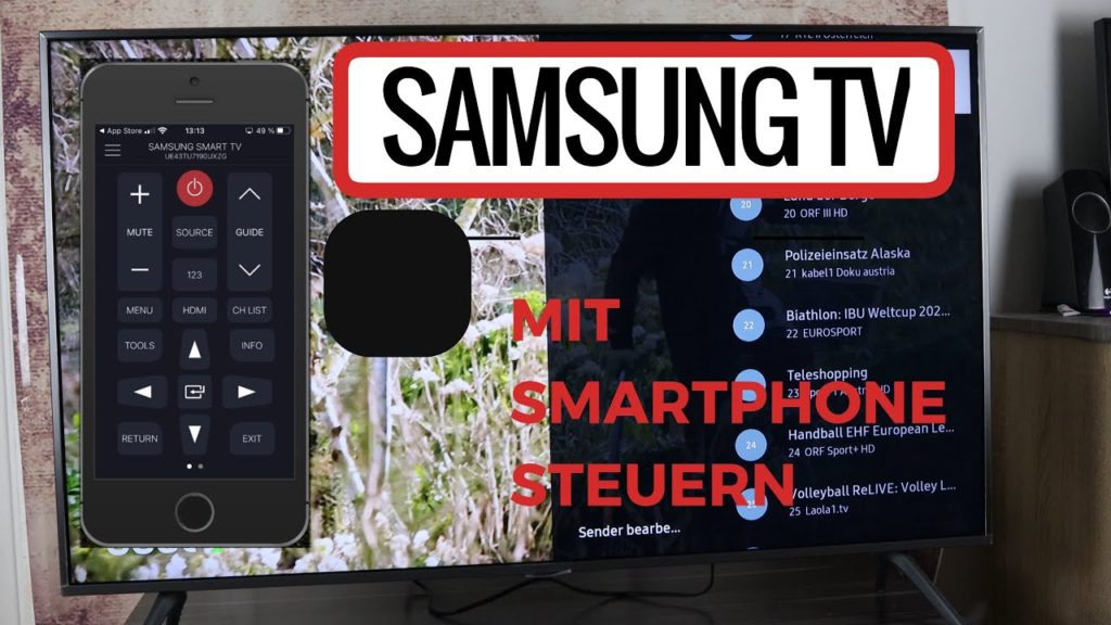 Samsung TV mit Smartphone steuern