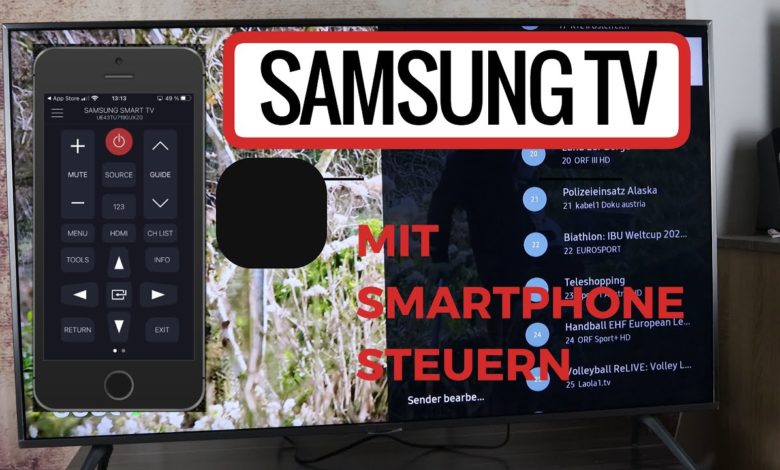 Samsung TV mit Smartphone steuern Samsung TV mit Smartphone steuern