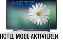 Metz Hotel Mode aktivieren