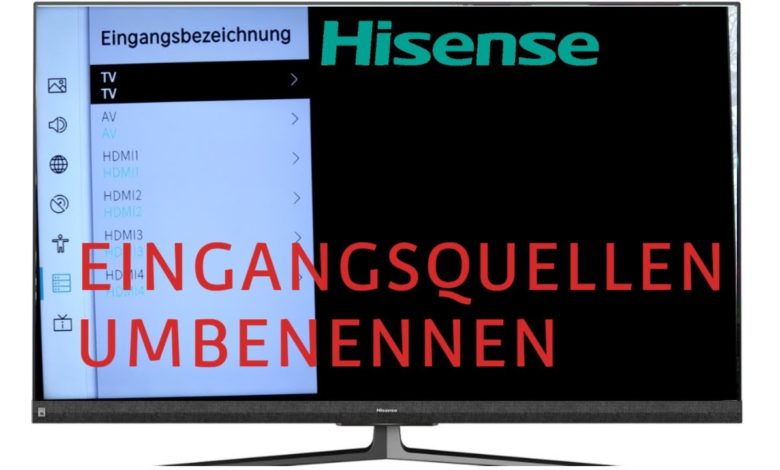 Eingangsquellen umbenennen Hisense TV Eingangsquellen umbenennen Hisense TV