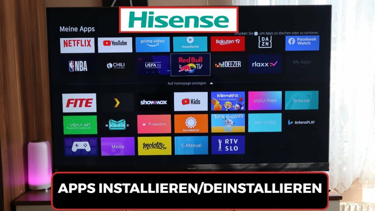 Apps Installieren & Deinstallieren Hisense TV 2022/2023