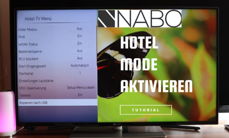 Nabo Serie 7500 Hotel Mode aktivieren