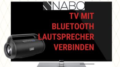 Nabo Serie 7500 mit Bluetooth Lautsprecher verbinden