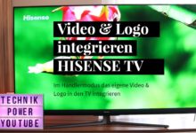 Video amp Logo integrieren Hisense TV