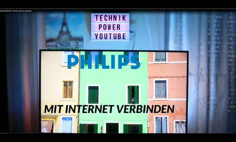 Philips TV Modell 20202021 mit dem Internet verbinden