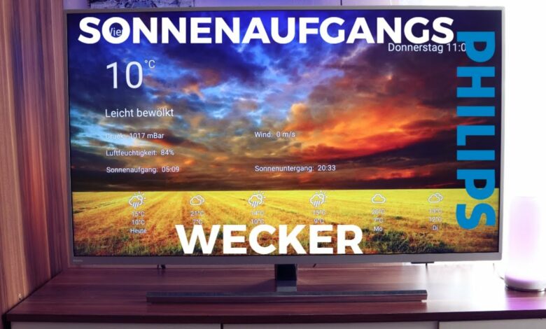 Philips TV Sonnenaufgangs Wecker Philips TV Sonnenaufgangs Wecker