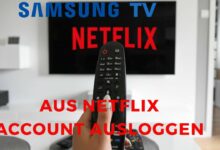 Samsung TV aus Netflix Account ausloggen