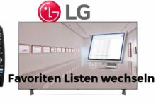 Favoriten Listen wechseln LG TV 2021