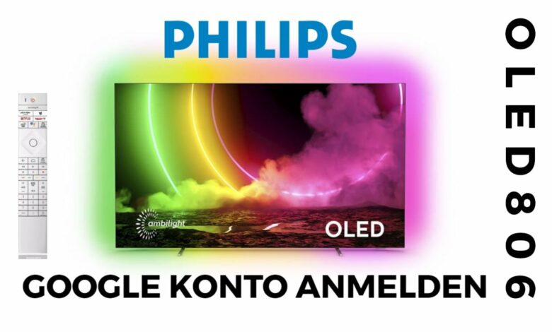 Google Konto anmelden Philips OLED 806
