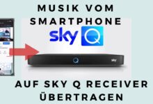 Musik vom Smartphone auf SKY Q Receiver uebertragen