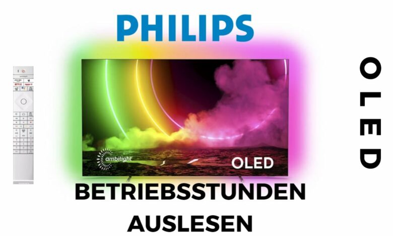 Philips OLED TV Betriebsstunden auslesen