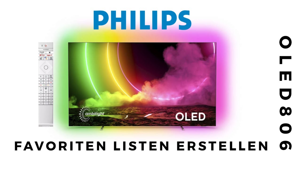 Philips OLED TV 2021 Favoriten Listen erstellen