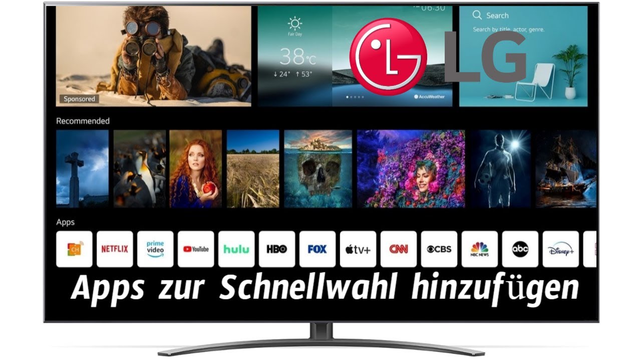 LG TV Apps zur Schnellwahl hinzufuegen
