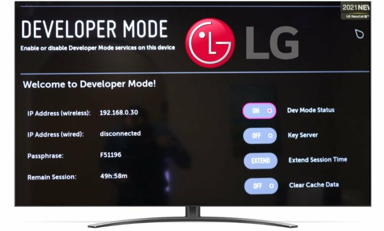 LG TV Developer Mode aktivieren