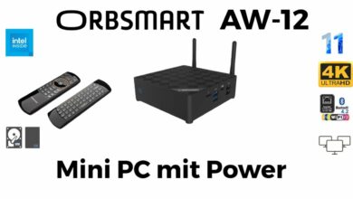 ORBSMART AW 12 Mini PC mit jeder Menge Leistung