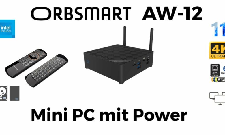 ORBSMART AW 12 Mini PC mit jeder Menge Leistung
