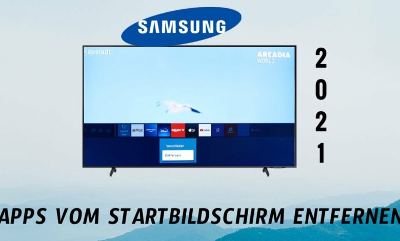 Samsung QLED TV Apps vom Startbildschirm entfernen Samsung QLED TV Apps vom Startbildschirm entfernen