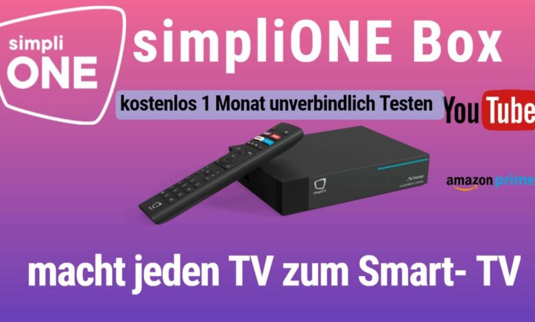 simpliONE Box macht jeden TV zum Smart TV