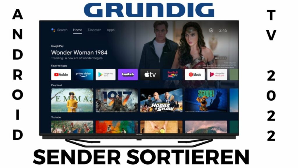Grundig Android TV Sender sortieren
