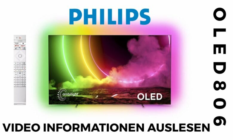 Philips OLED TV Video Informationen auslesen Philips OLED TV Video Informationen auslesen
