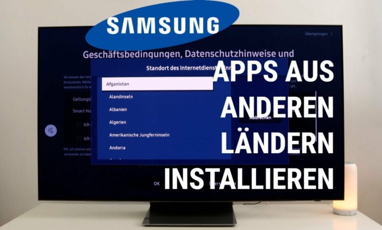 Samsung OLED 2022 Apps aus anderen Laendern installieren