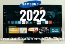 Samsung TV 2022 Apps verschiebenentfernen
