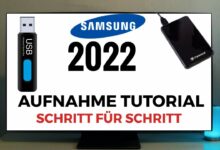 Samsung TV 2022 Aufnahme Tutorial Schritt fuer Schritt