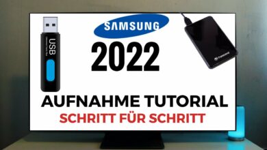 Samsung TV 2022 Aufnahme Tutorial Schritt fuer Schritt