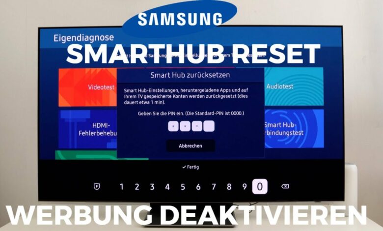 Samsung TV 2022 Smart Hub zuruecksetzen amp Werbung deaktivieren Samsung TV 2022 Smart Hub zuruecksetzen amp Werbung deaktivieren