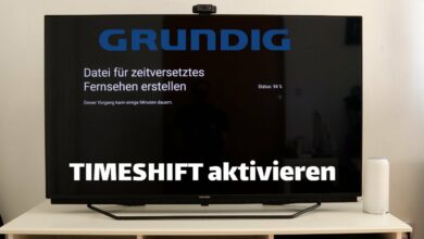 Timeshift aktivieren Grundig Android TV