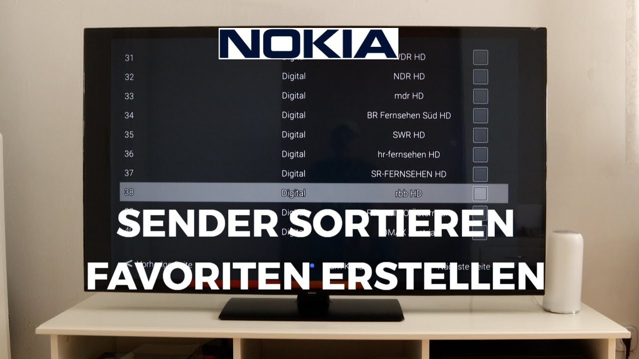 Nokia ANDROID TV 2022 Sender sortieren amp Favoriten erstellen Nokia ANDROID TV 2022 Sender sortieren amp Favoriten erstellen