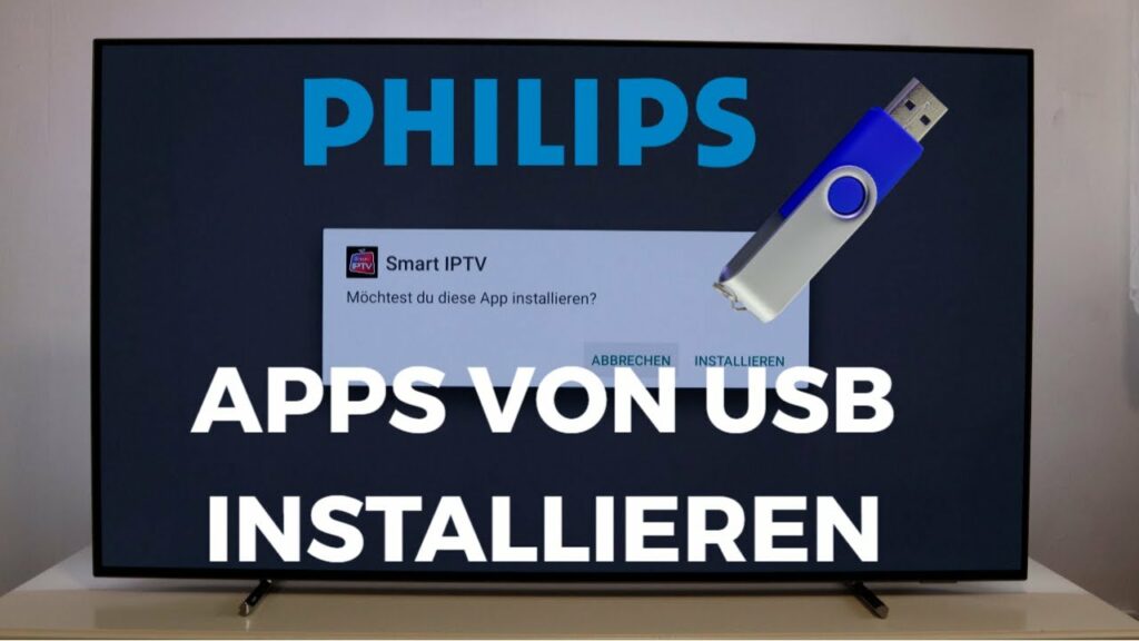Apps vom USB Stick installieren Philips OLED 700er Serie