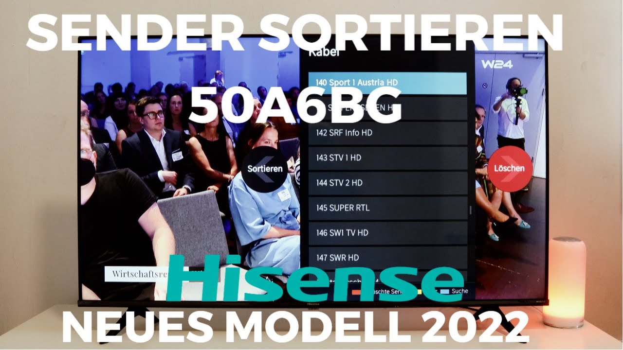 HISENSE 2022 50A6BG Sender sortieren HISENSE 2022 50A6BG Sender sortieren