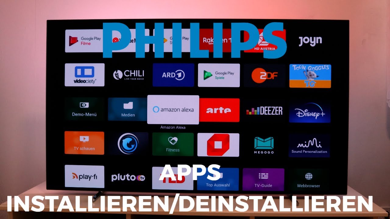 Philips Android TV 2022 Apps installierendeinstallieren
