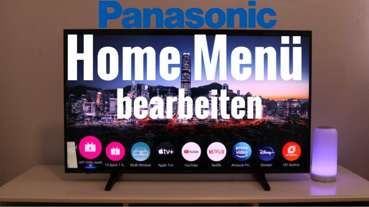 Panasonic TV 2022 Home Menü bearbeiten