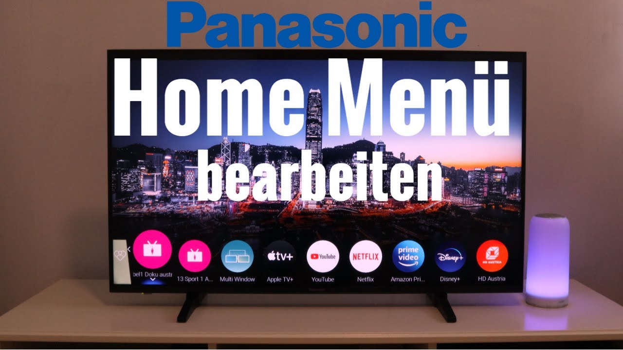 Panasonic TV 2022 Home Menue bearbeiten