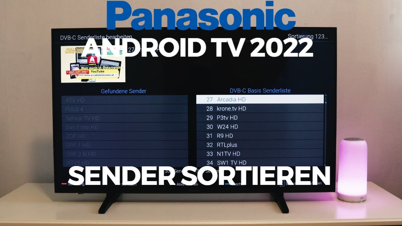 Sender sortieren Panasonic Android TV 2022
