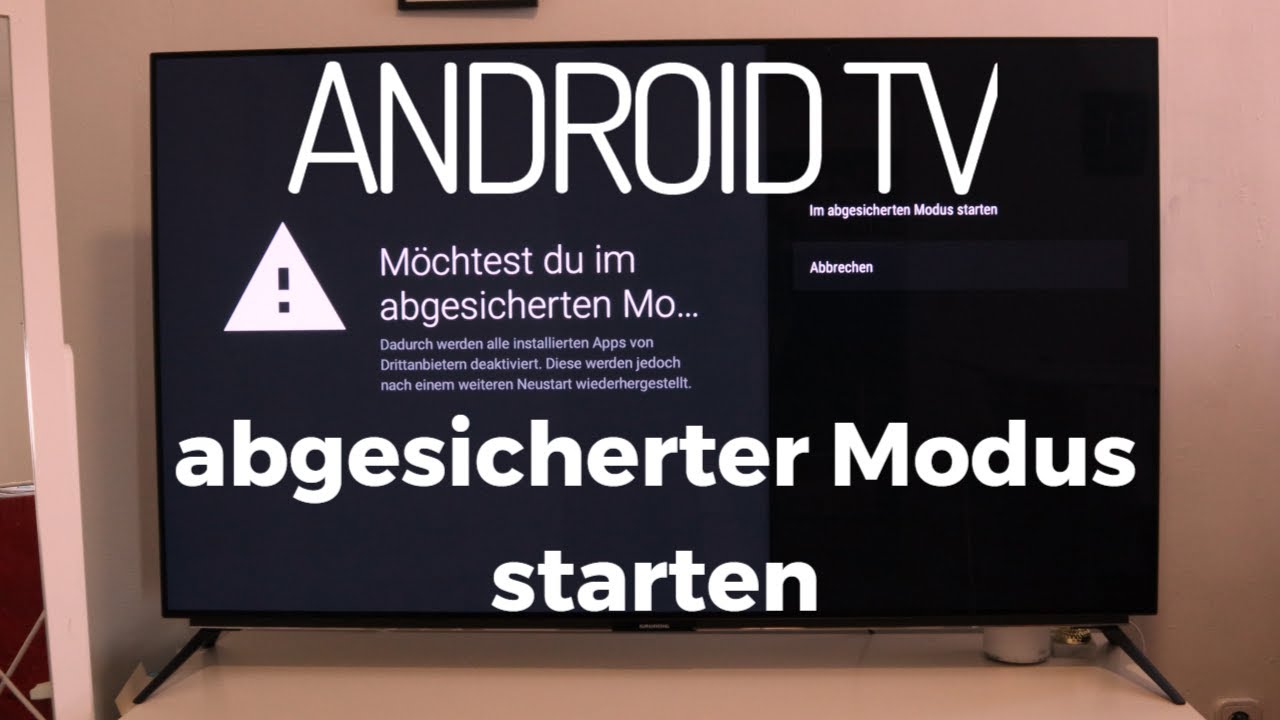 Android TV im abgesicherten Modus starten