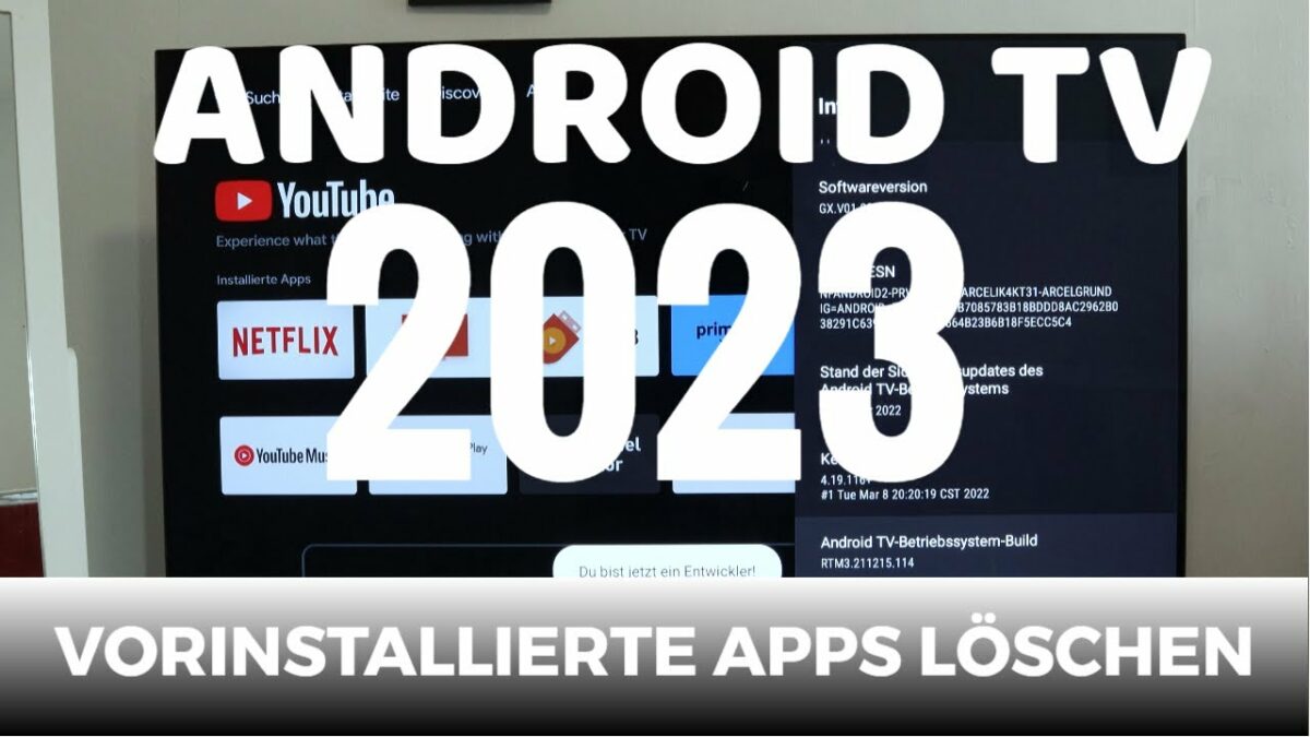 So können Sie vorinstallierte Apps löschen bei Ihrem Android TV
