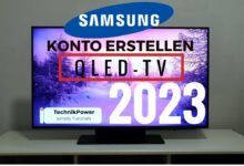 Samsung QLED TV 2023 Konto erstellen