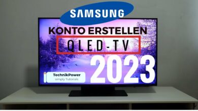 Samsung QLED TV 2023 Konto erstellen