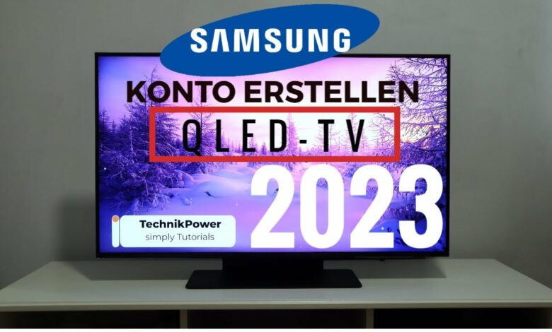Samsung QLED TV 2023 Konto erstellen