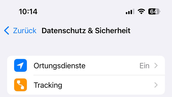 deaktivieren Tracking bei iPhone deaktivieren Tracking bei iPhone