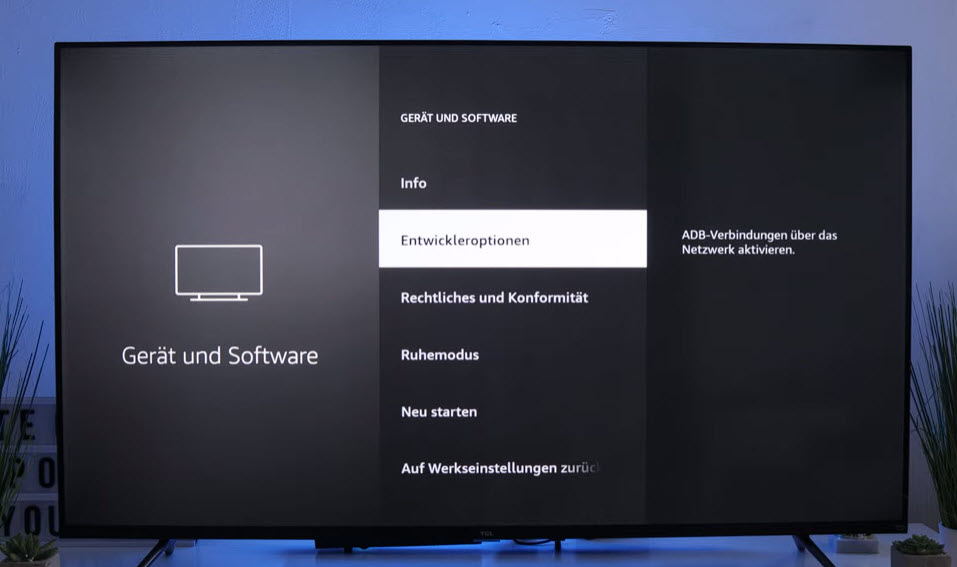 Fire TV Entwicklermodus aktivieren 