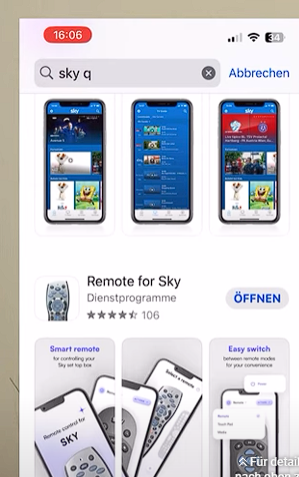 SKY Q Receiver mit Smartphone steuern SKY Q Receiver mit Smartphone steuern