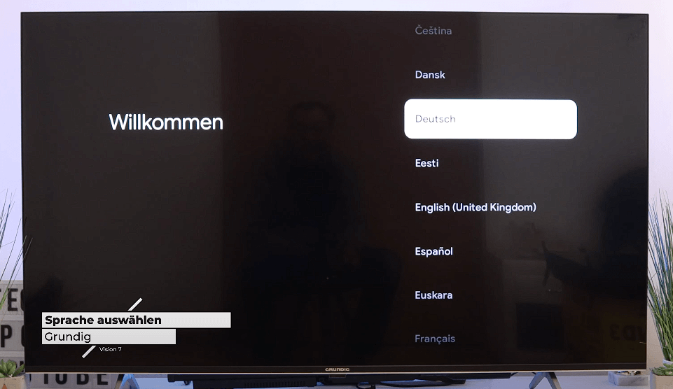 GRUNDIG Vision 7 2023 Erste Inbetriebnahme