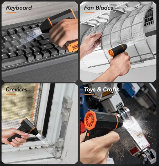 WOLFBOX MF50 Electric Air Duster 110000RPM WOLFBOX MF50 Electric Air Duster 110000RPM